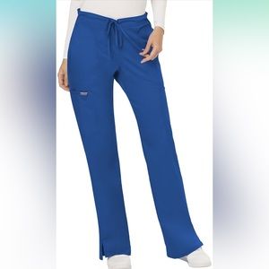 CHEROKEE HIGH WAISTED SCRUB PANTS IN ROYAL BLUE